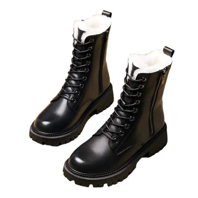 Ultima Bontlaarzen – Elegante Dameslaarzen met Warme Bontrand