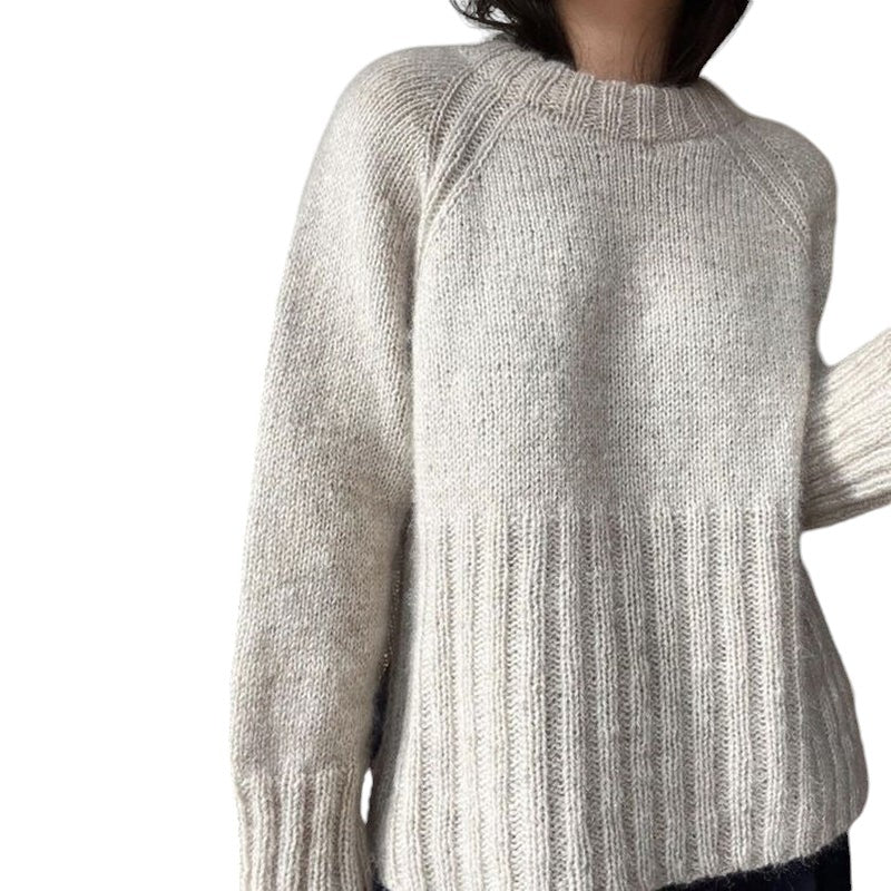 Cataleya Monochrome Trui – Elegante Damestrui met Lange Mouwen en Minimalistische Klasse