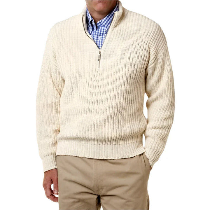 Jeriah Ribgebreide Polo – Stijlvolle Lange Mouwen Polo voor Elke Gelegenheid