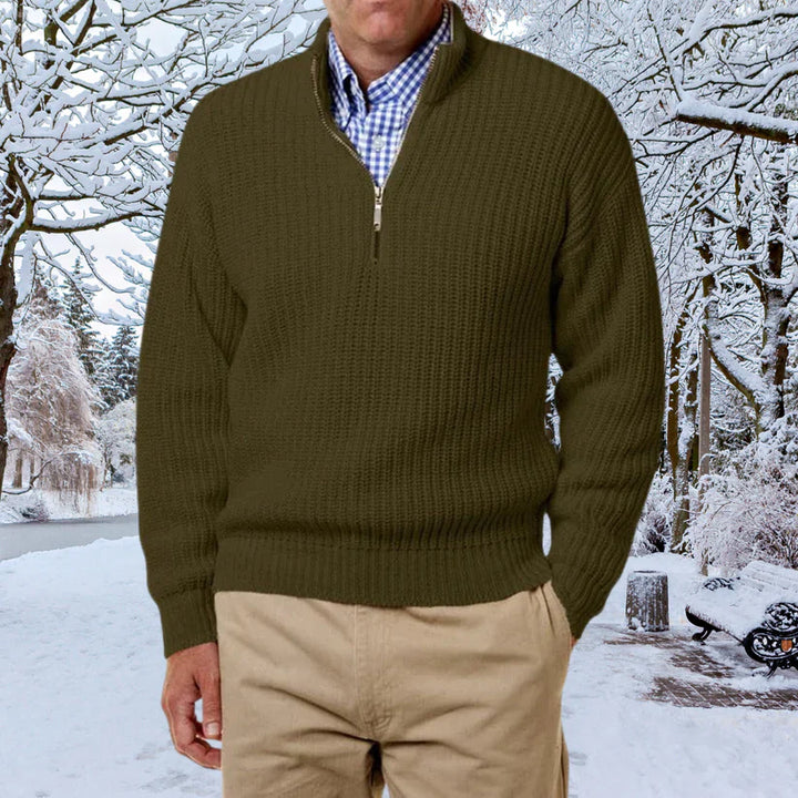 Jeriah Ribgebreide Polo – Stijlvolle Lange Mouwen Polo voor Elke Gelegenheid