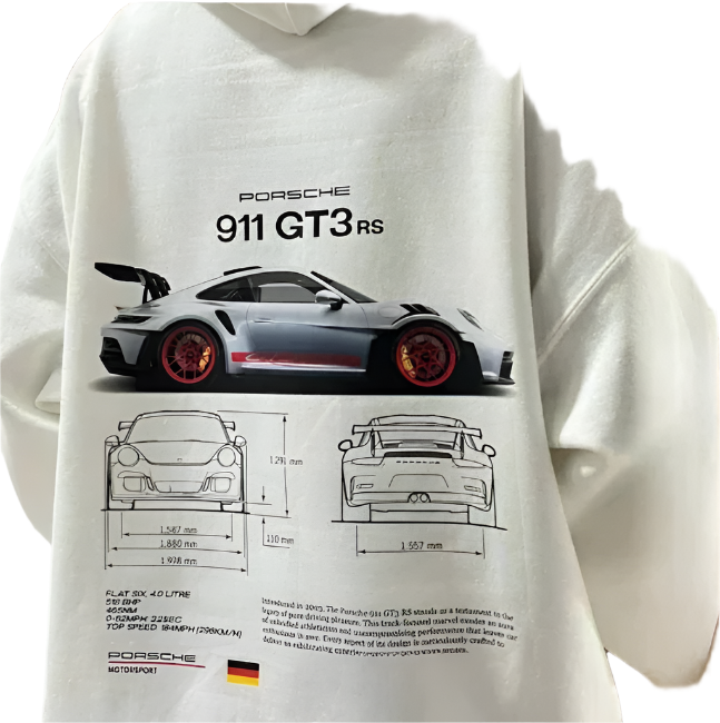 Hiram Hoodie – Stoere Autoliefhebbers Hoodie met Uniek Design