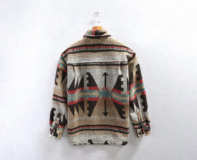 Bellamy Flanellen Overhemd – Vintage Herenhemd met Retro-Print