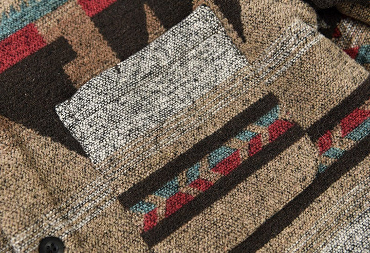 Bellamy Flanellen Overhemd – Vintage Herenhemd met Retro-Print