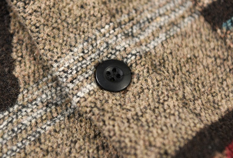 Bellamy Flanellen Overhemd – Vintage Herenhemd met Retro-Print