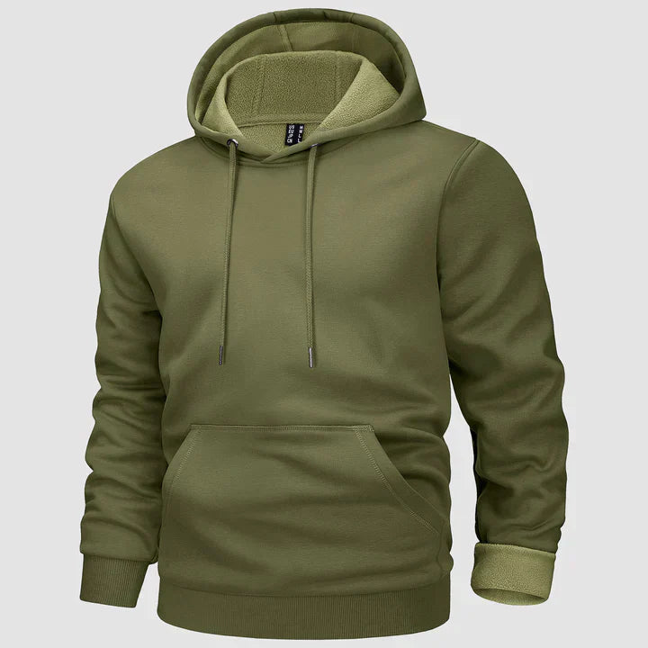 Zachriel Heren Hoodie – Fleece Gevoerd en Winterproof | Zachriel Fleece Gevoerde Hoodie voor Heren met Comfortabele Pasvorm