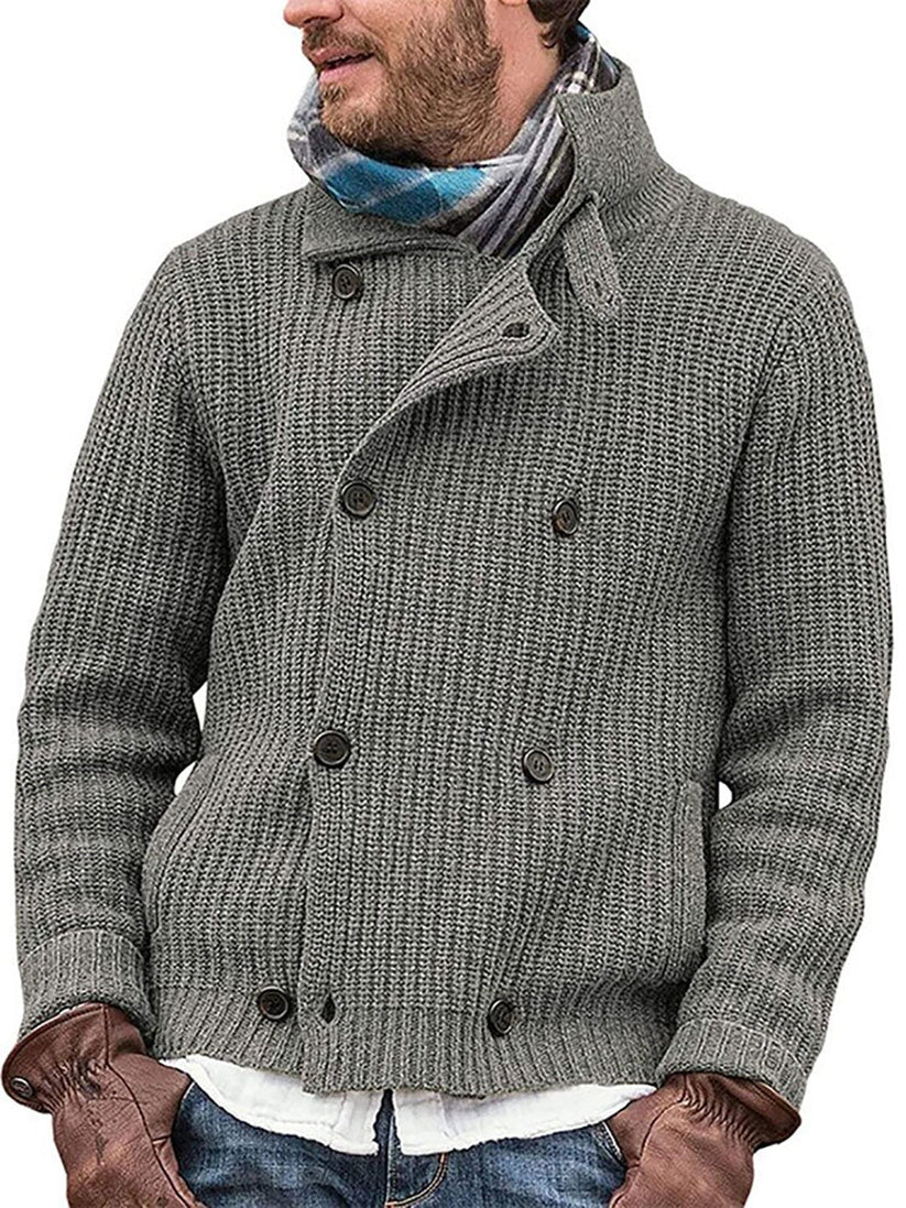 Zaim Gebreide Herenjas – Robuuste Cardigan met Vintage Look | Zaim Gebreide Herenjas met Comfortabele Pasvorm en Klassiek Design