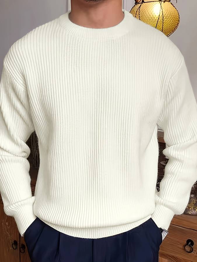 Corvin Pullover – Elegante Herentrui met Subtiele Stretch
