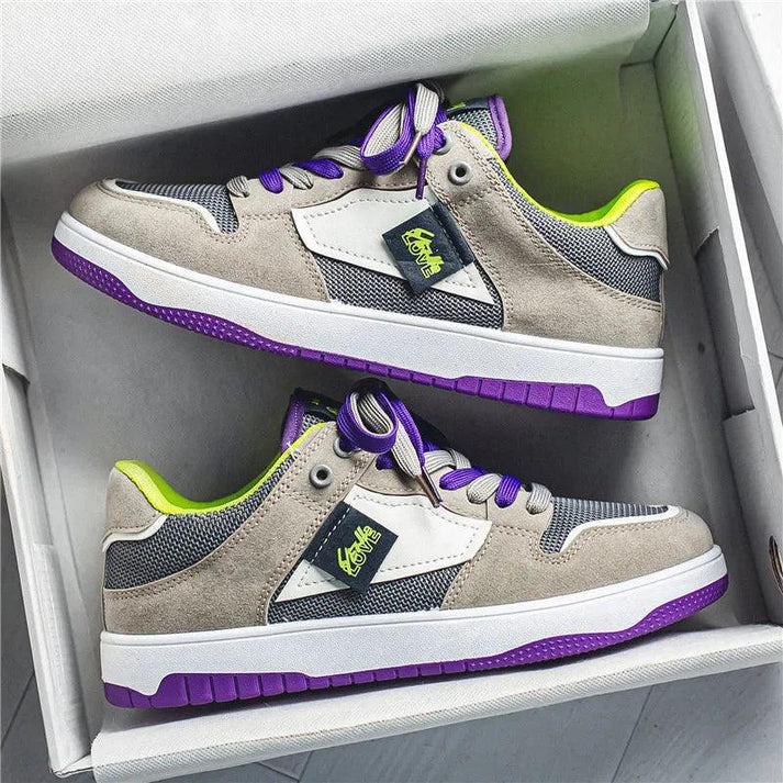 Deymar Low-Top Skateschoenen – Streetwear Sneakers met Contrasterende Veters