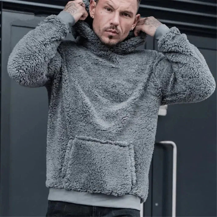 Eldric Teddytrui – Warme Herenpullover met Streetwear Look