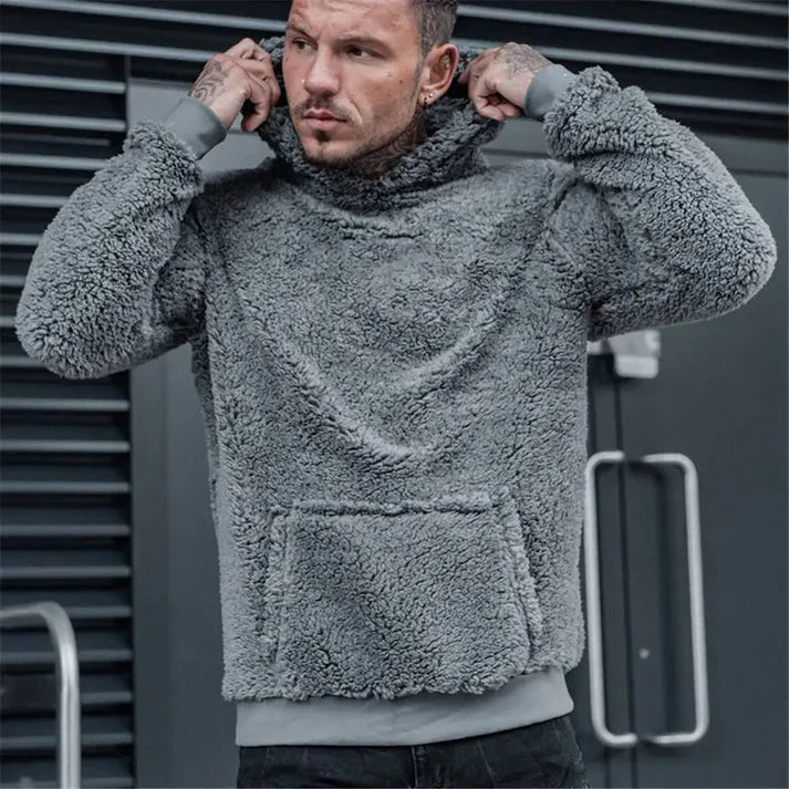 Eldric Teddytrui – Warme Herenpullover met Streetwear Look