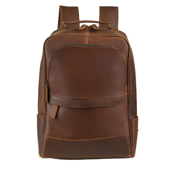 Lorenzo Rugzak – Leren Herenrugzak met Laptopvak en Stijlvol Design