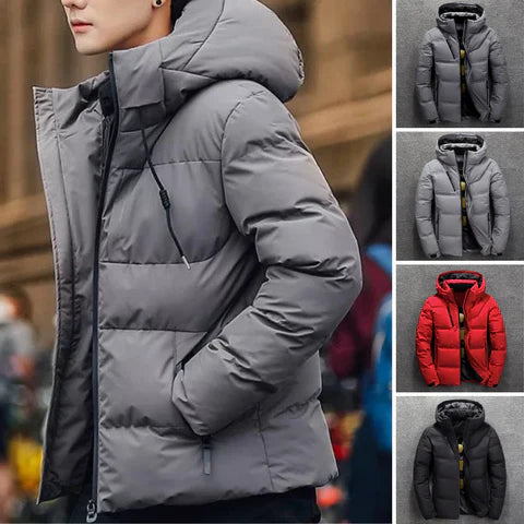 Corvin Winterjas Heren – Warme Jas met Afneembare Capuchon