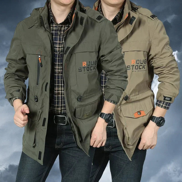 Larsen Outdoorjas – Beschermende herenjas met verstelbare capuchon en ventilatie