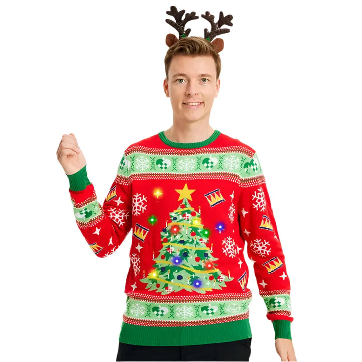 Palderic Sweater – Feestelijke Trui met Speels Design en Comfortabele Pasvorm