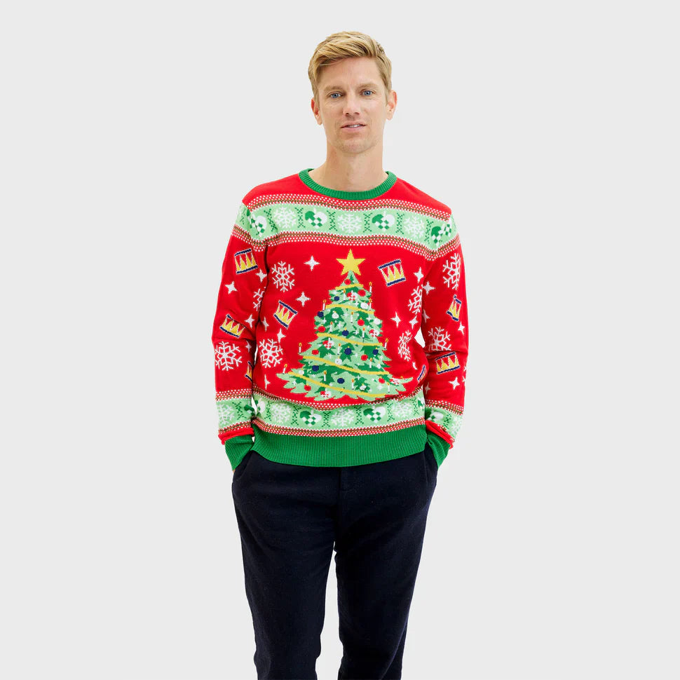 Palderic Sweater – Feestelijke Trui met Speels Design en Comfortabele Pasvorm