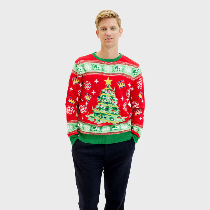 Palderic Sweater – Feestelijke Trui met Speels Design en Comfortabele Pasvorm