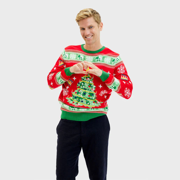 Palderic Sweater – Feestelijke Trui met Speels Design en Comfortabele Pasvorm