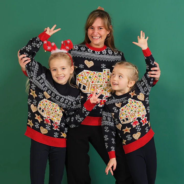 Perrindal Sweater – Feestelijke Trui met Kleurrijke Patronen en Comfortabele Pasvorm