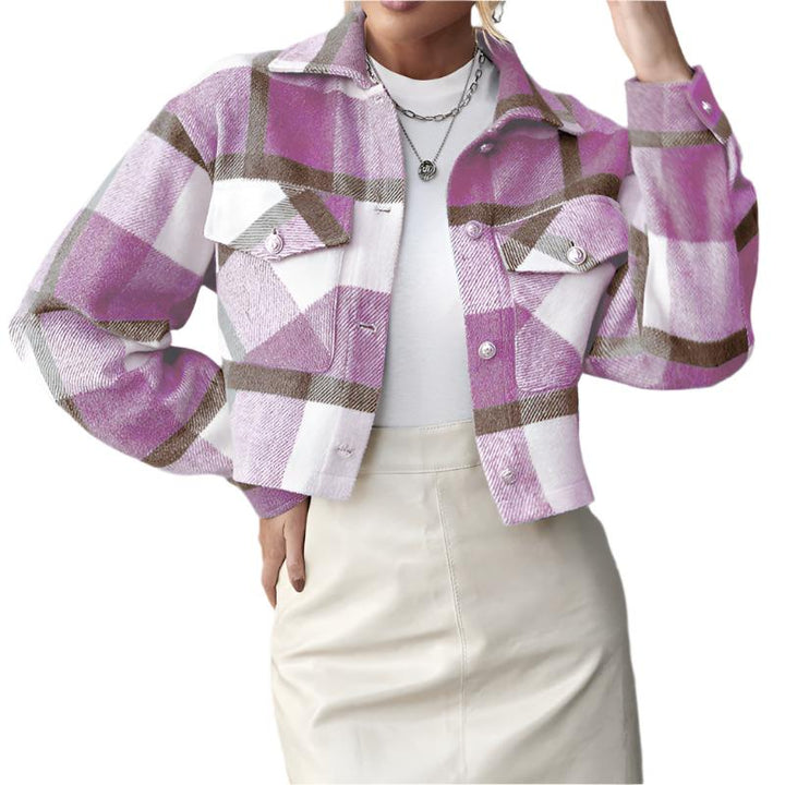 Celwyn Geruite Damesjas – Luchtige Ruitjas met Tijdloos Design