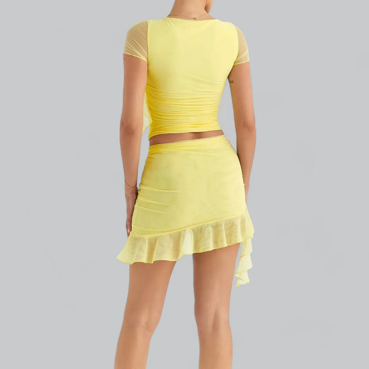 Ferelith Mini Jurk Set – Elegant Co-Ord met Tijdloze Klasse