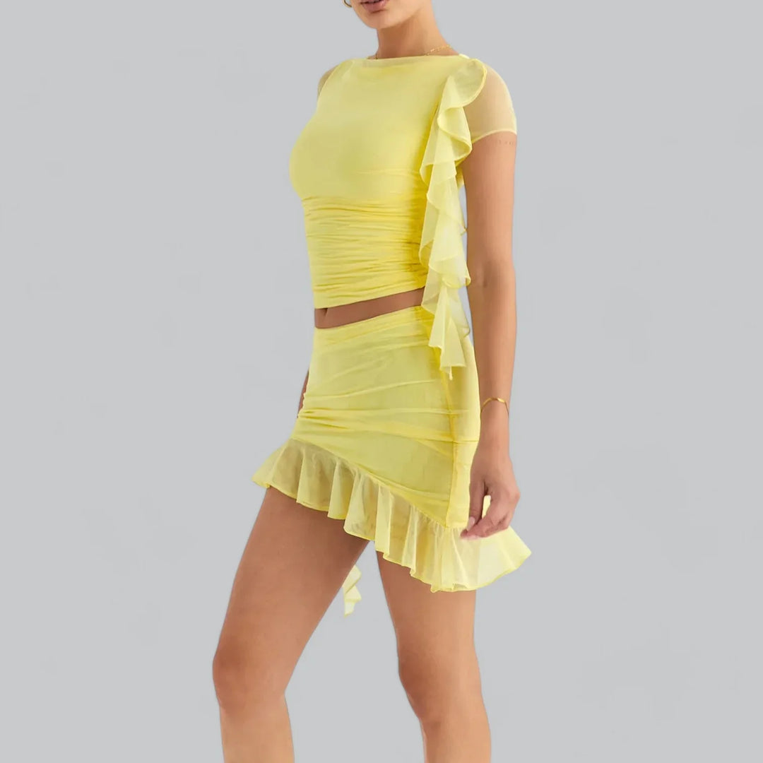 Ferelith Mini Jurk Set – Elegant Co-Ord met Tijdloze Klasse