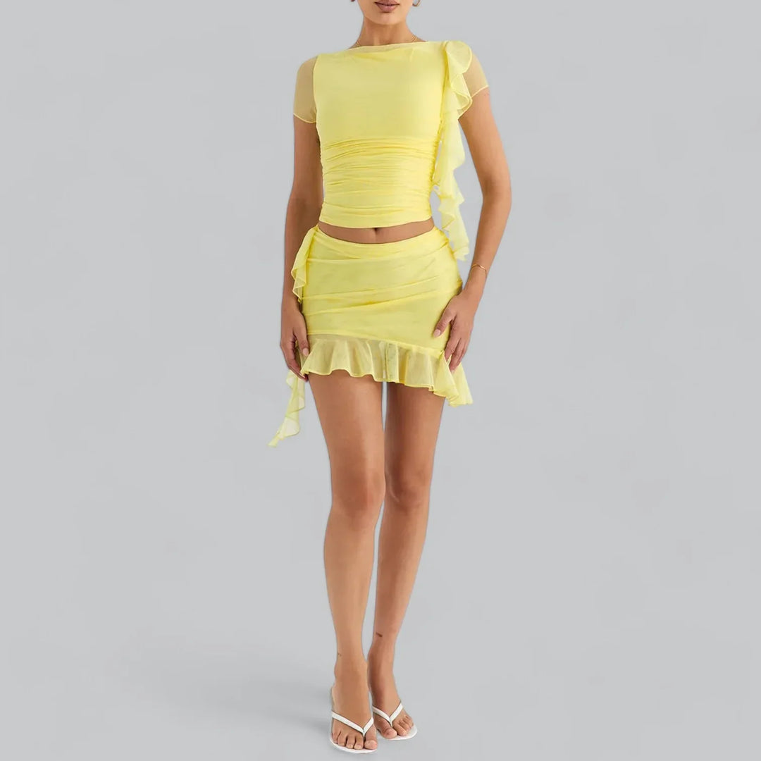 Ferelith Mini Jurk Set – Elegant Co-Ord met Tijdloze Klasse