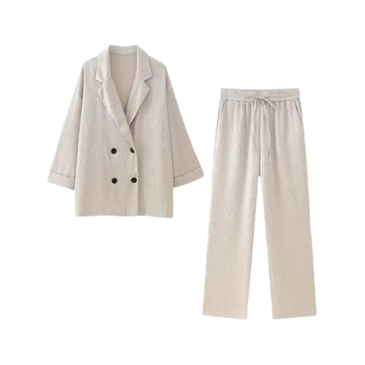 Iridessa - Stijlvol Dames Tweedelig Set met Blazer en Broek