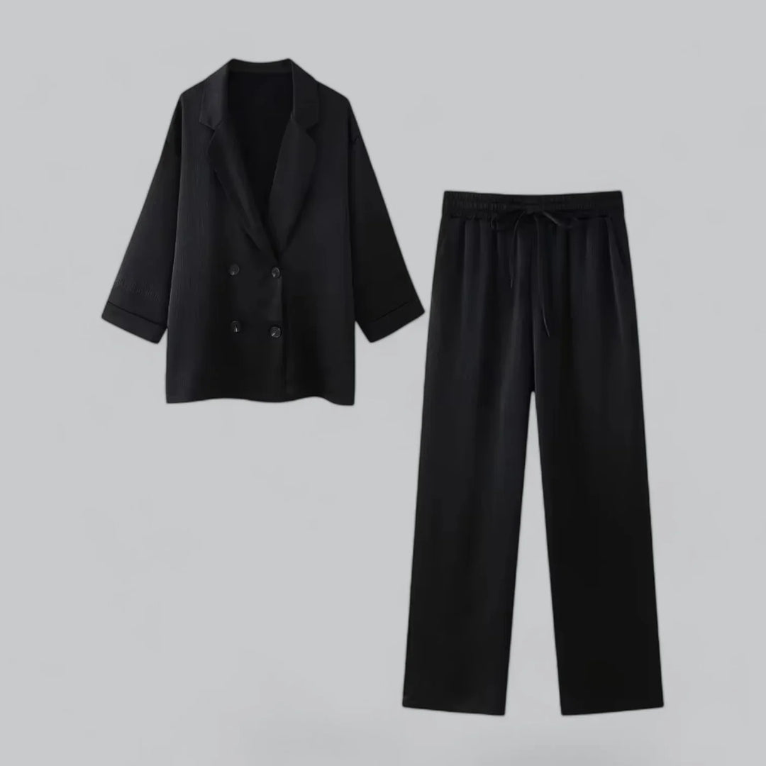 Iridessa - Stijlvol Dames Tweedelig Set met Blazer en Broek