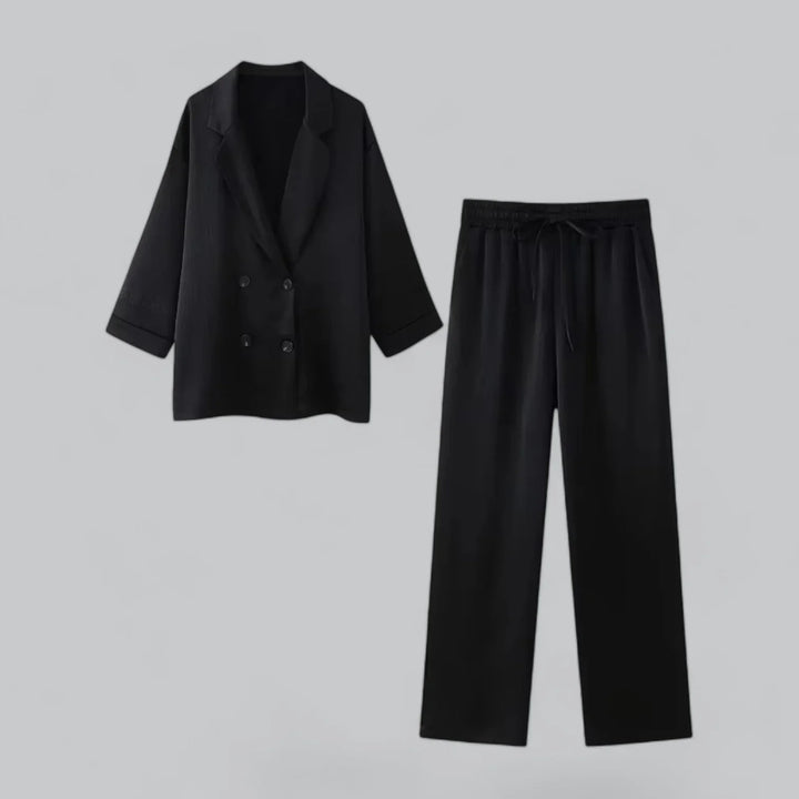 Iridessa - Stijlvol Dames Tweedelig Set met Blazer en Broek