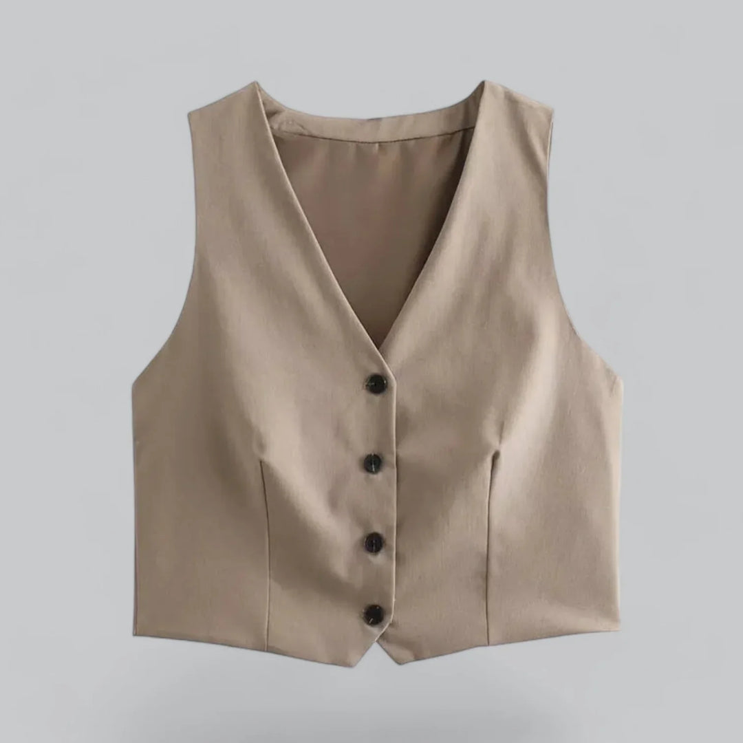 Jocasta Co-Ord Set – Chic Tweedelig Pak met Geknoopte Detail