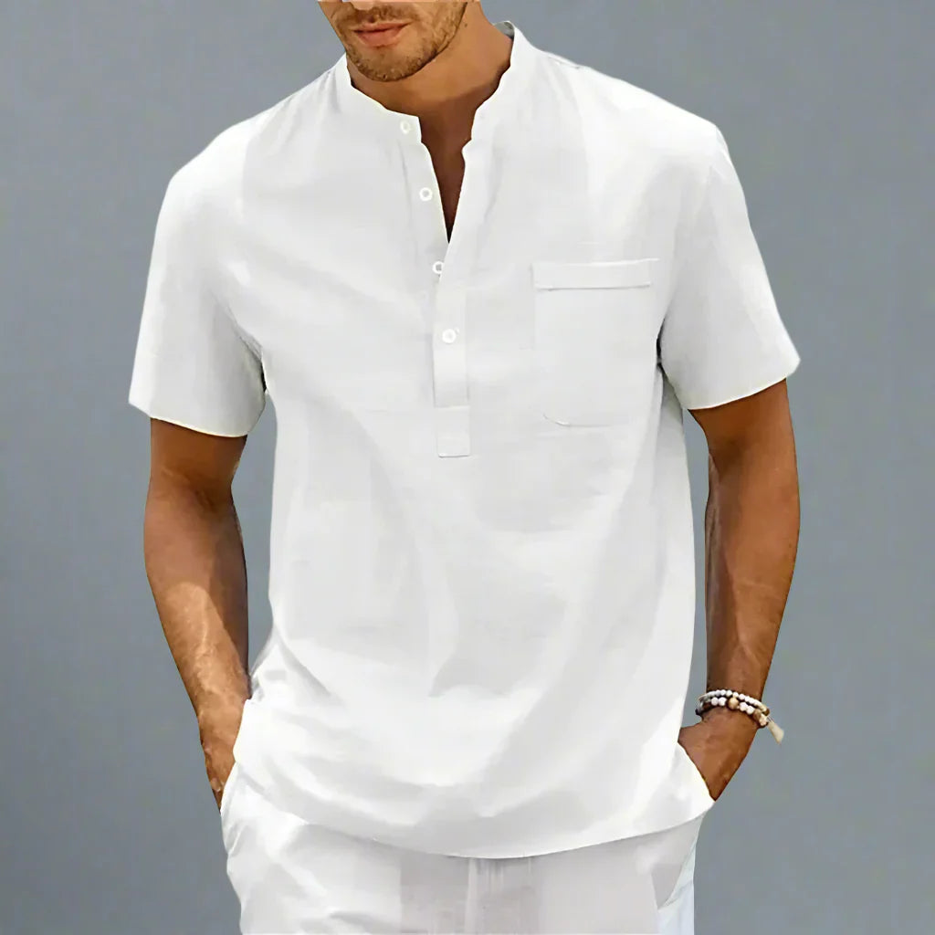 Quinvar Luxe Linnen Overhemd – Ademend en Stijlvol Herenoverhemd van 100% Linnen