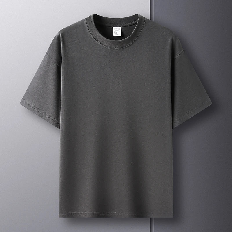 Rauren Premium Katoenen Crew Neck T-Shirt – Tijdloze Basic met Luxe Comfort