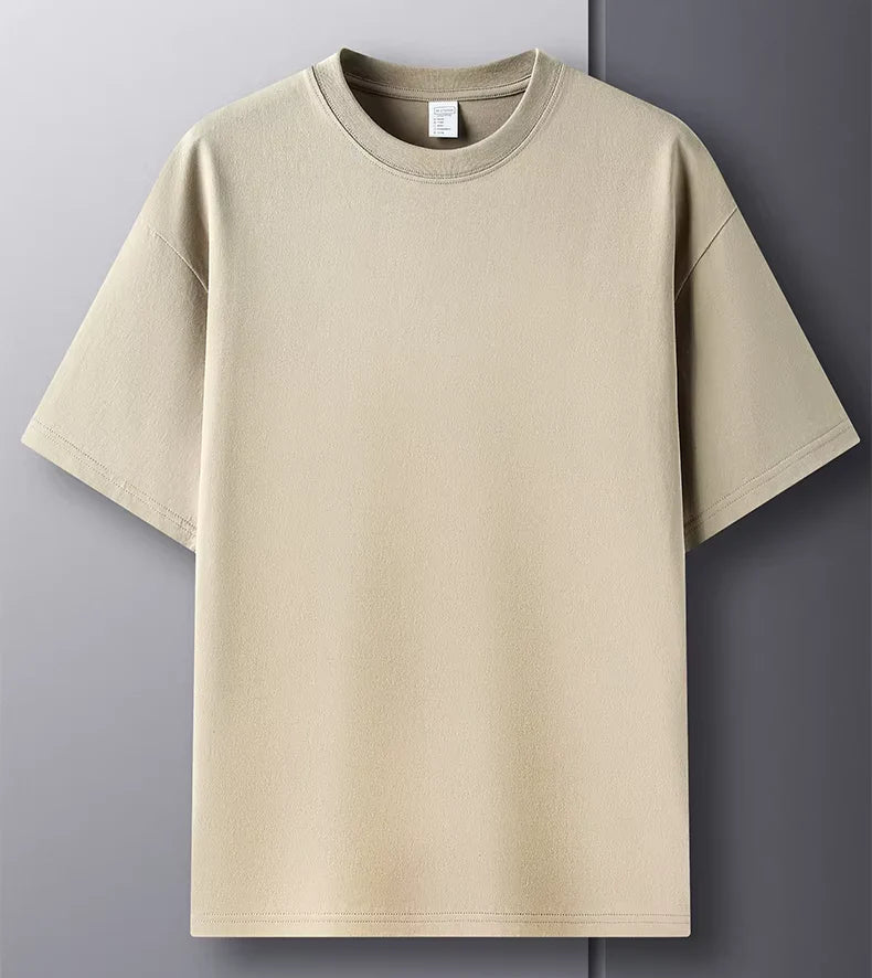 Rauren Premium Katoenen Crew Neck T-Shirt – Tijdloze Basic met Luxe Comfort