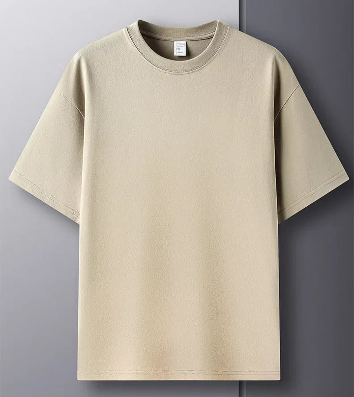 Rauren Premium Katoenen Crew Neck T-Shirt – Tijdloze Basic met Luxe Comfort