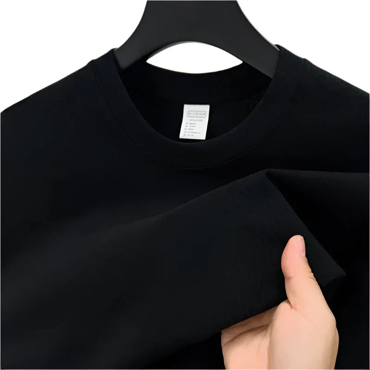 Rauren Premium Katoenen Crew Neck T-Shirt – Tijdloze Basic met Luxe Comfort