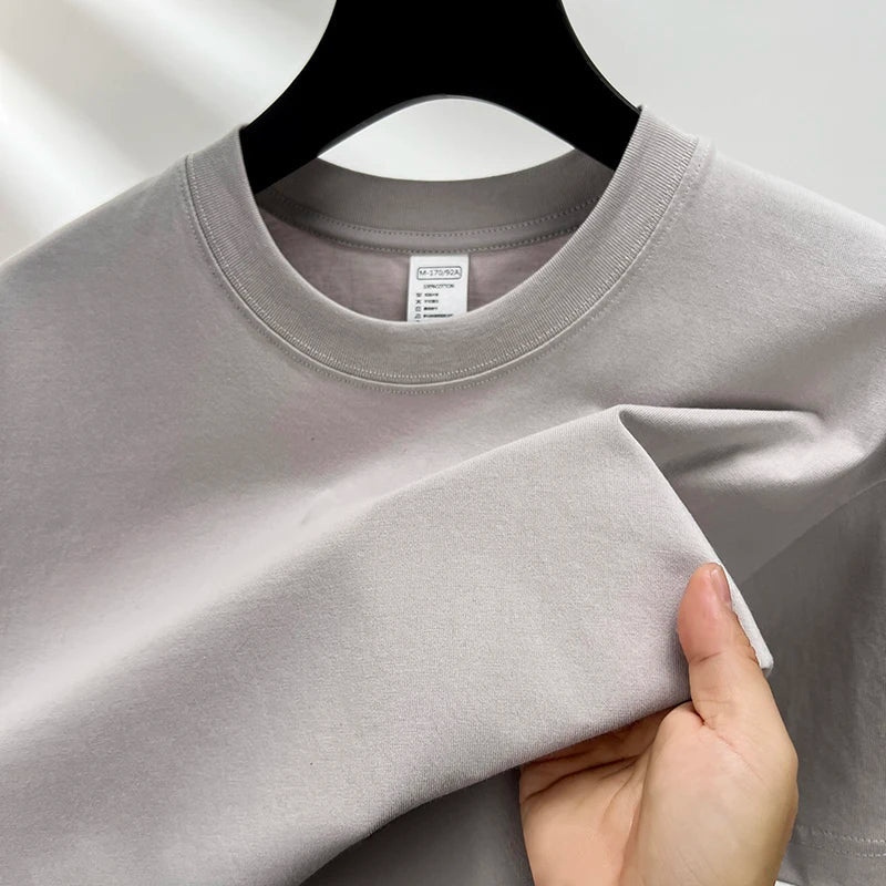 Rauren Premium Katoenen Crew Neck T-Shirt – Tijdloze Basic met Luxe Comfort