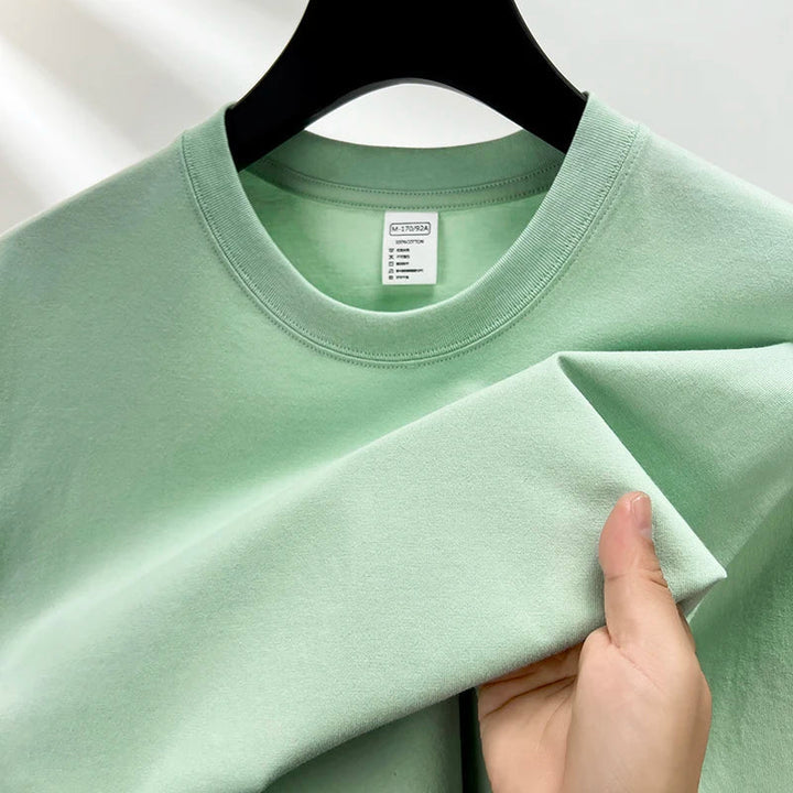 Rauren Premium Katoenen Crew Neck T-Shirt – Tijdloze Basic met Luxe Comfort