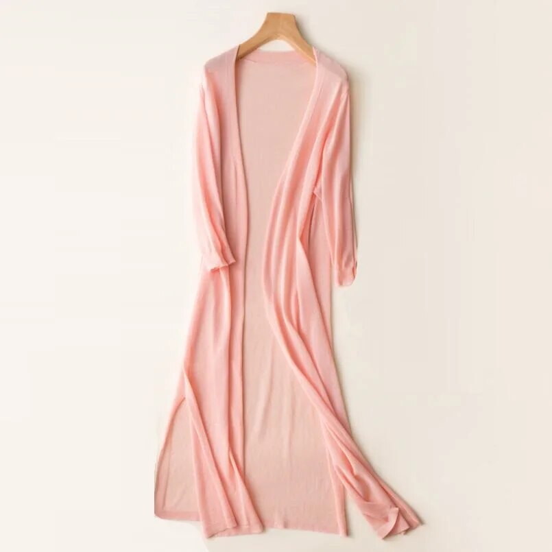 Kaelyn Knit Cardigan – Lange damesvest met tijdloze stijl en comfortabel design