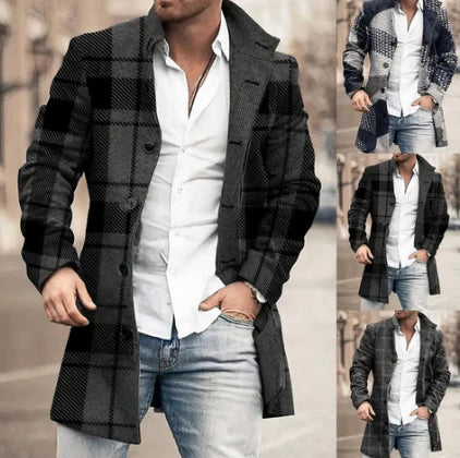 Caius Trenchcoat – Klassieke Lange Herenjas met Moderne Uitstraling