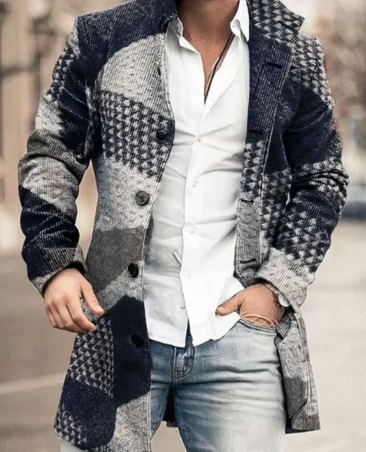 Caius Trenchcoat – Klassieke Lange Herenjas met Moderne Uitstraling