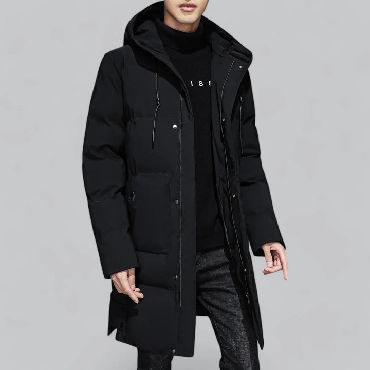 Sarvyn Lange Parka – Luxe Winterjas met Water- en Winddichte Bescherming