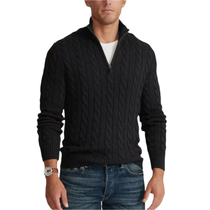 Thrysan Premium Katoenen Half Zip Trui – Herentrui met Stijl en Comfort