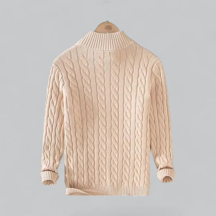 Thrysan Premium Katoenen Half Zip Trui – Herentrui met Stijl en Comfort