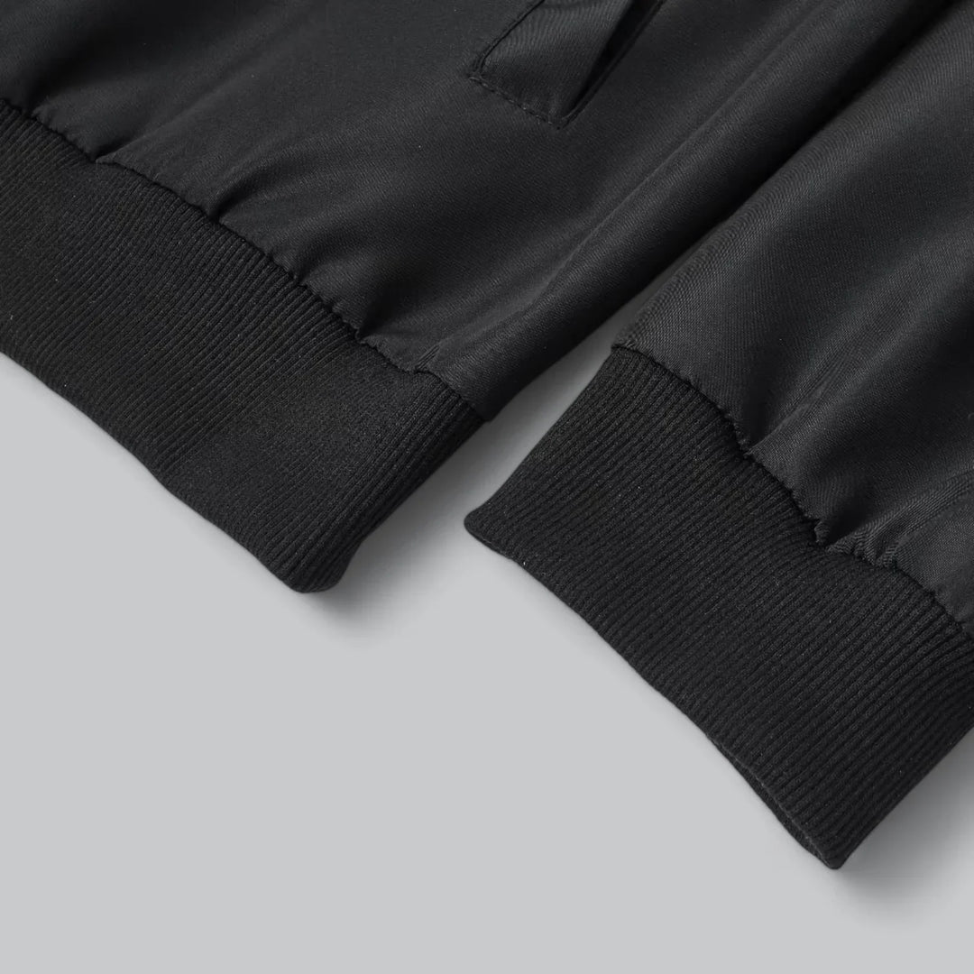 Malrick Lichtgewicht Harrington Jas – Tijdloos Zwart Herenjasje