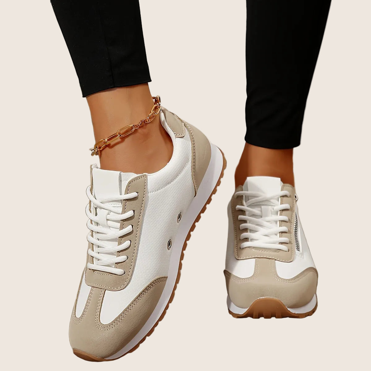 Manon | Chaussures confort à zip et semelle Stability+
