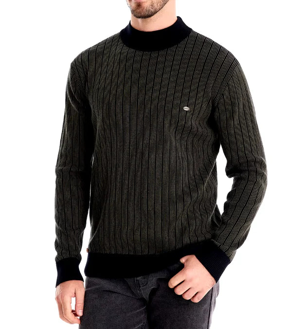 Darian Trui – Herentrui met Verticaal Patroon en Ronde Hals