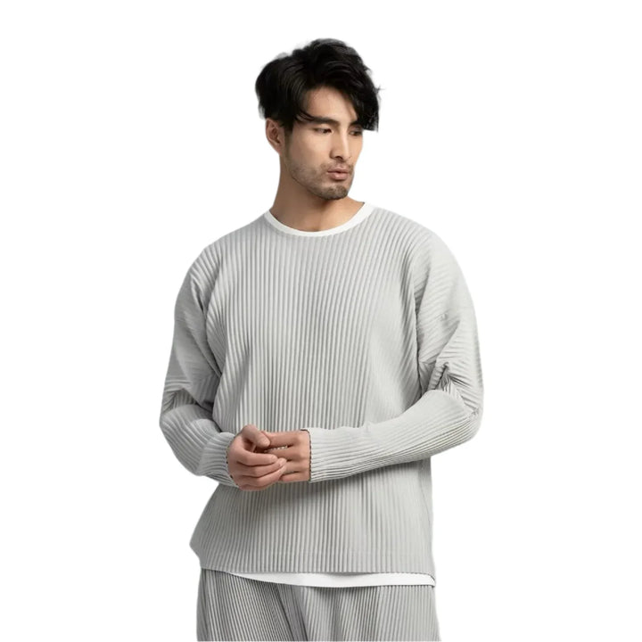 Velamir Ribbed Pleated Trui – Luxe Comfort met Tijdloze Stijl