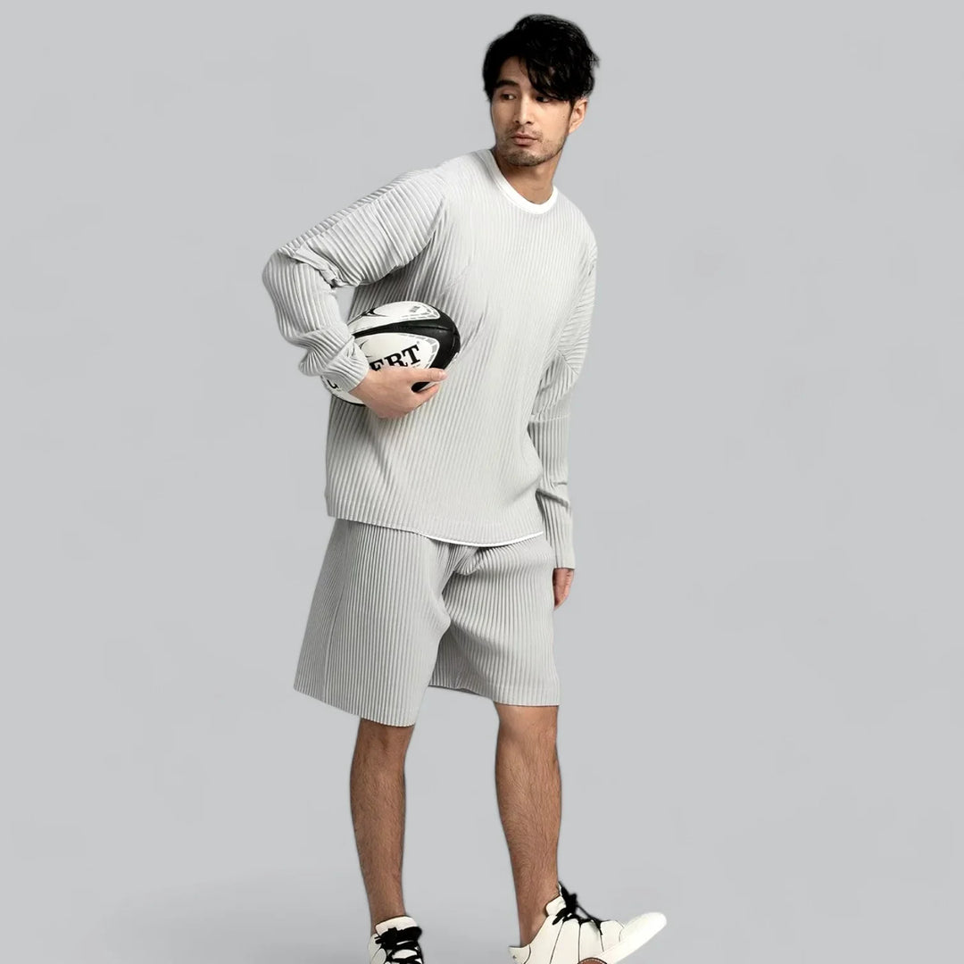 Velamir Ribbed Pleated Trui – Luxe Comfort met Tijdloze Stijl