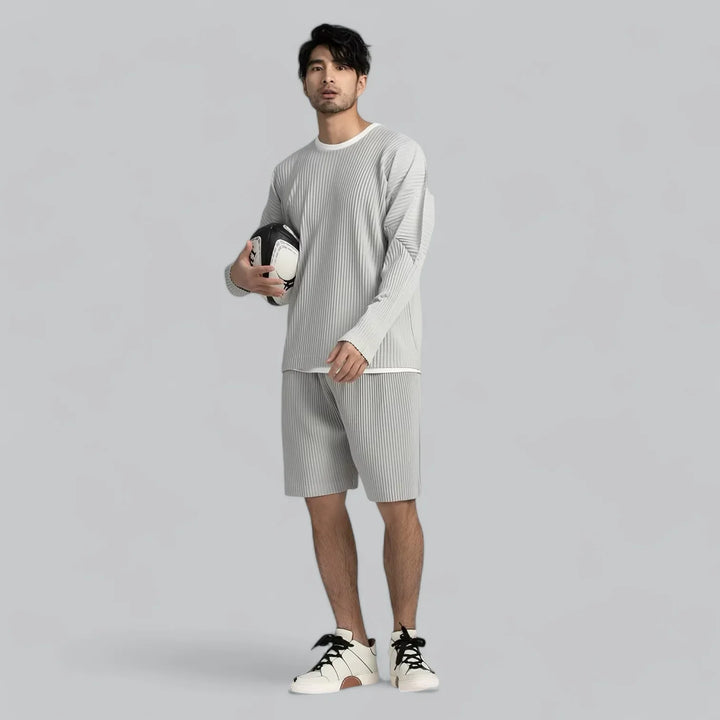 Velamir Ribbed Pleated Trui – Luxe Comfort met Tijdloze Stijl