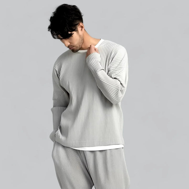 Velamir Ribbed Pleated Trui – Luxe Comfort met Tijdloze Stijl